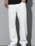 White Straight Denim
